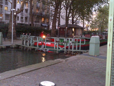 Canal Boat Heading Up-Stream