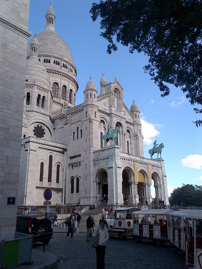 Sacre-Coeur as seen from the reservoir side