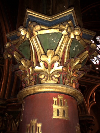Column in Sainte-Chapelle